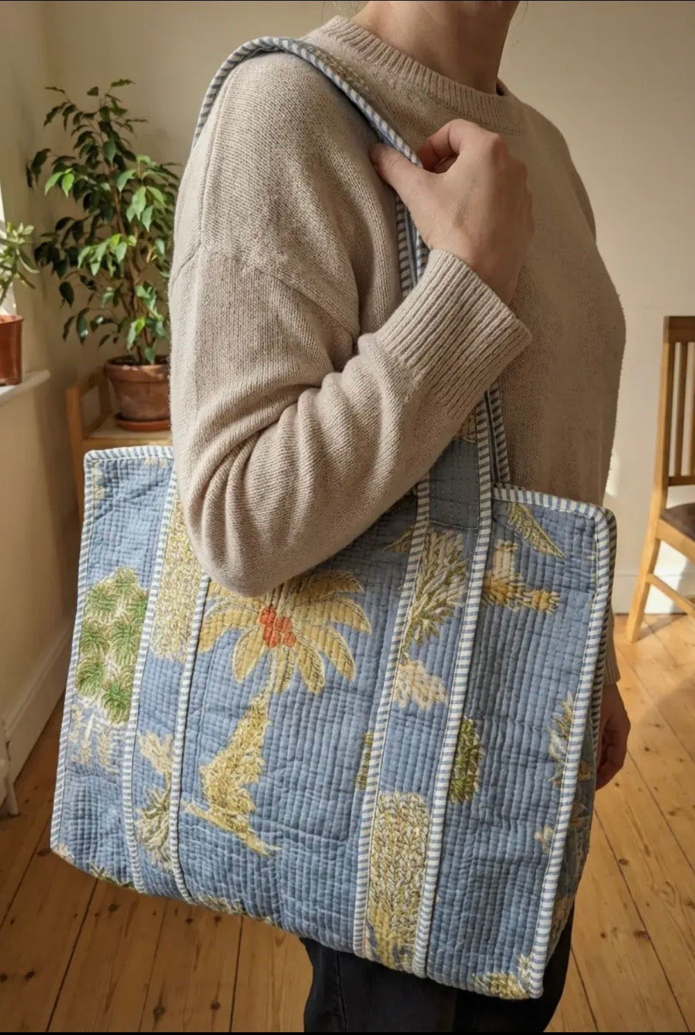 Quilted Indian Cotton Handbags