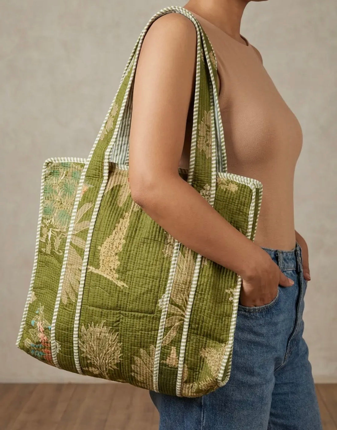 Quilted Indian Cotton Handbags