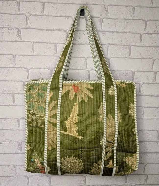 Quilted Indian Cotton Handbags