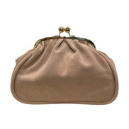 Suede Clasp Handbag