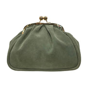 Suede Clasp Handbag