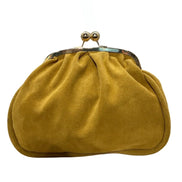 Suede Clasp Handbag