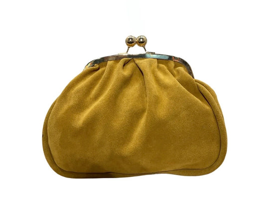Suede Clasp Handbag