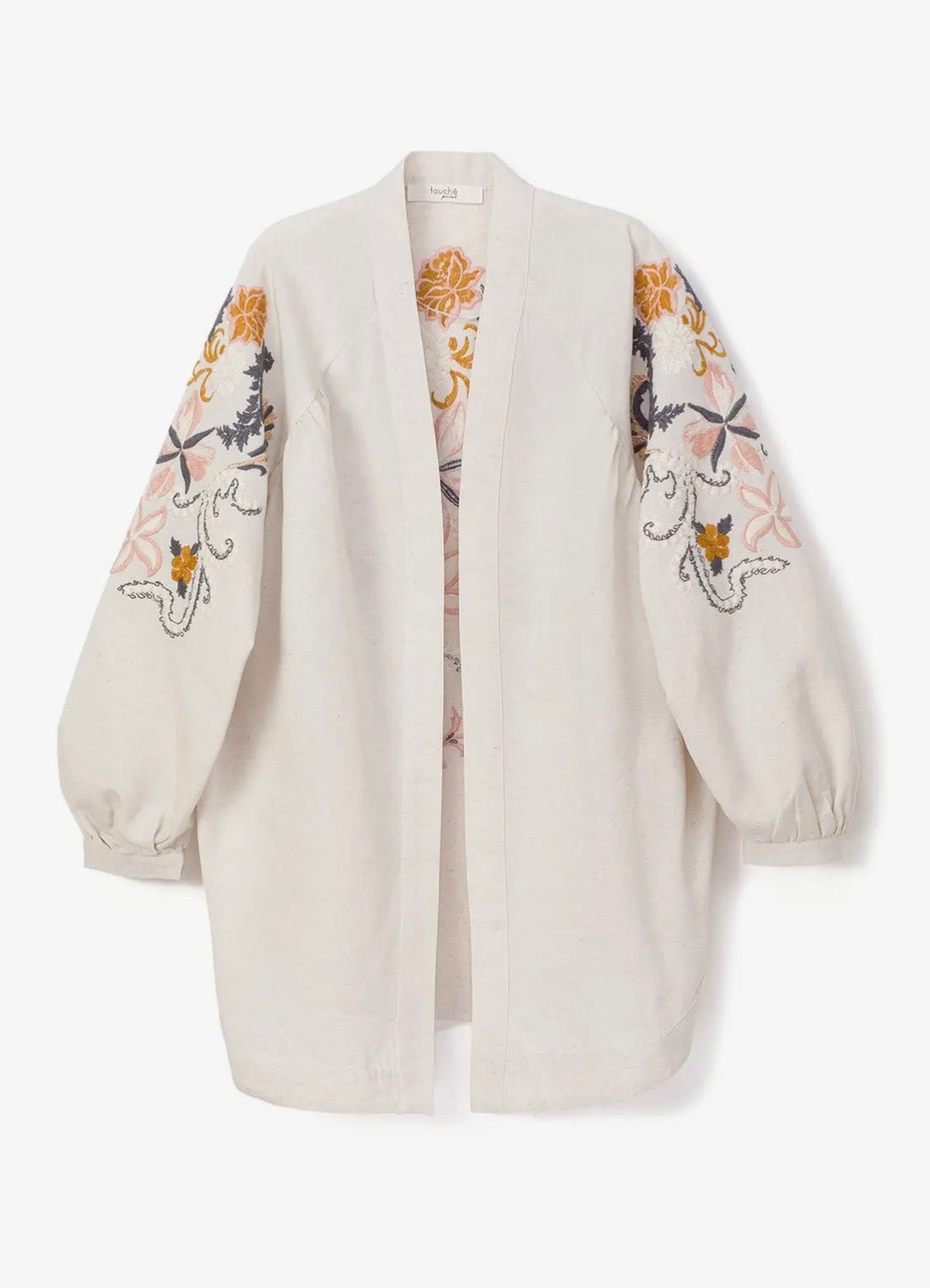 Botanic Embroidered Kimono Jacket