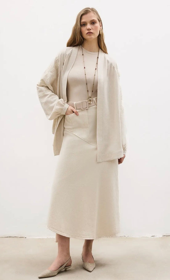 Embroidered Kimono Jacket