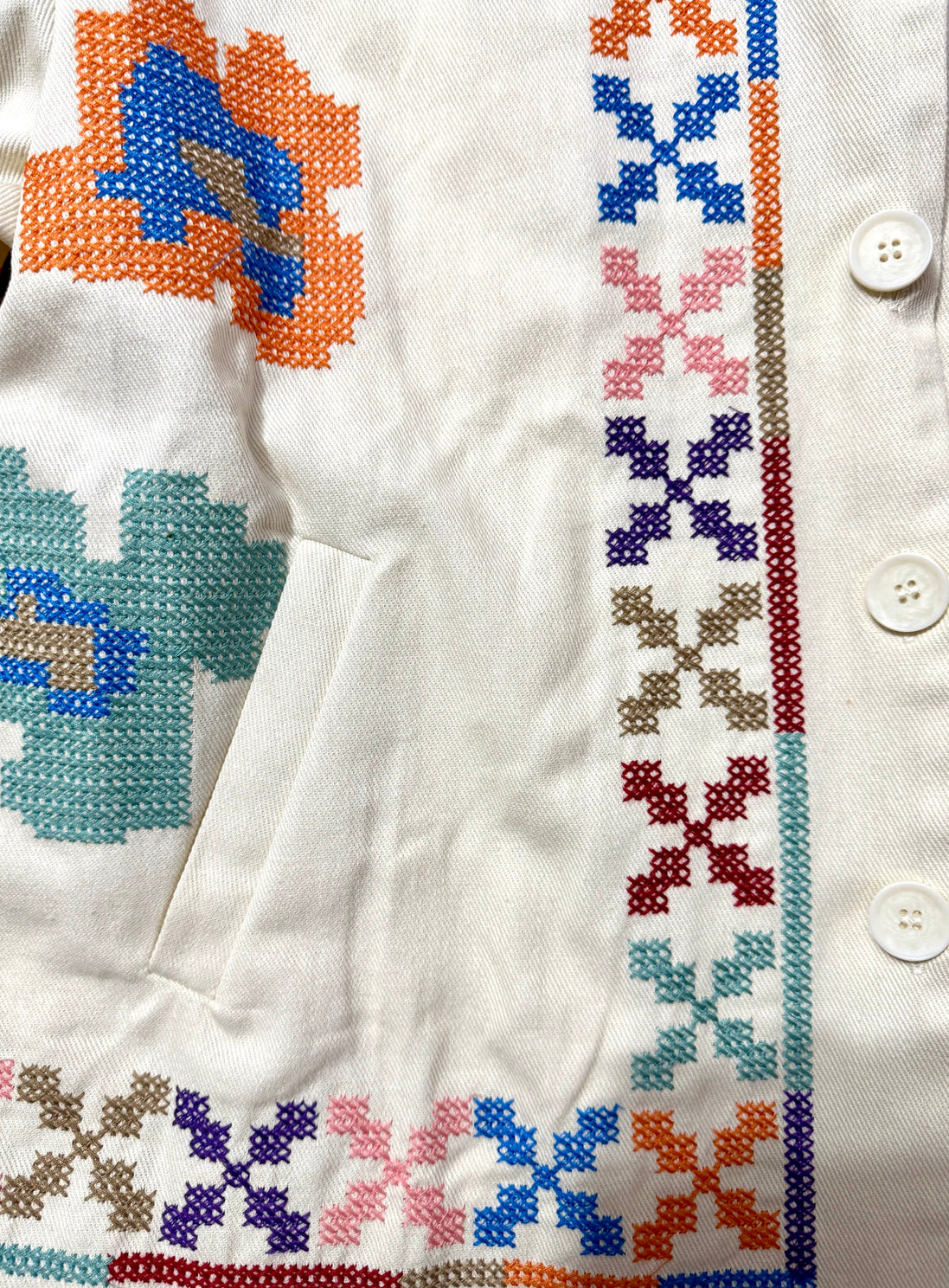 Embroidered Oversize Jacket