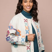 Embroidered Oversize Jacket