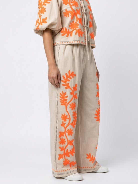 Orange and Beige Set
