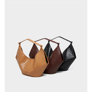Woven Leather Large Handbag