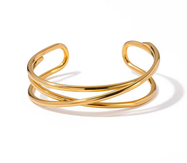 Gold Multi Bands Bangle