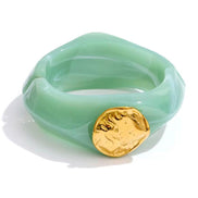 Coin Chunky Bangle