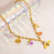 Bee Charm Gold Chain