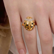 Ladybug Gold Ring