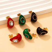 Waterdrop Enamel Earrings