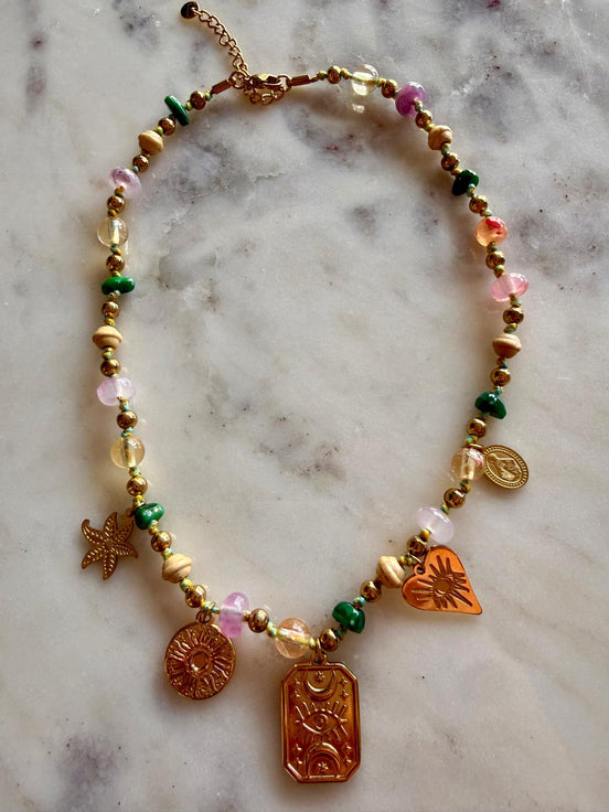 Evil Eye Card Necklace