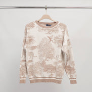 Jungle Print Sweater in Soft Knit