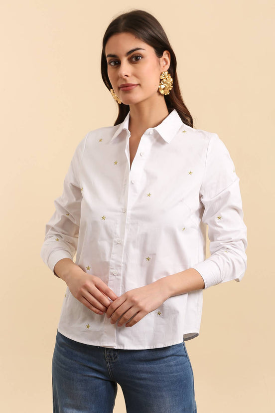 Star Embroidery Shirt