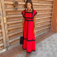 Bicolor Long Dress