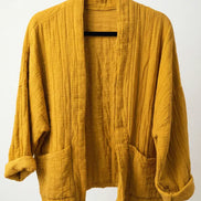 Quilted Jacket in Cotton Gauze