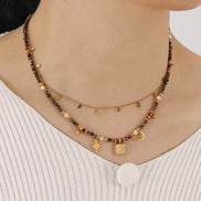 Natural Stone Beaded Necklace