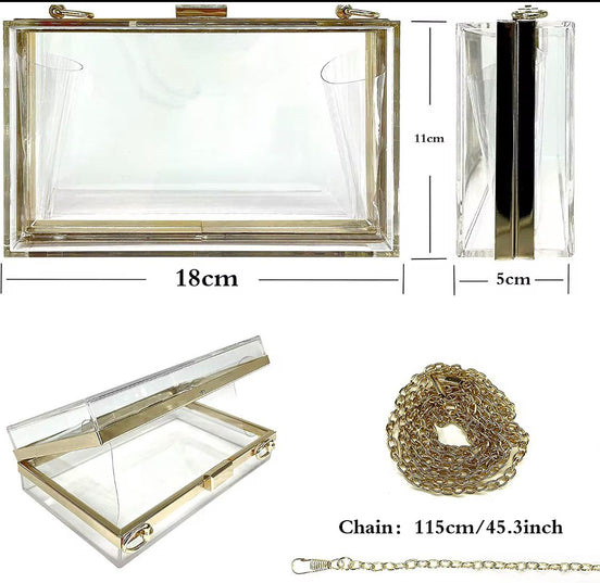 Transparent Acrylic Clutch