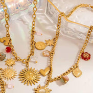 Sun Face Necklace