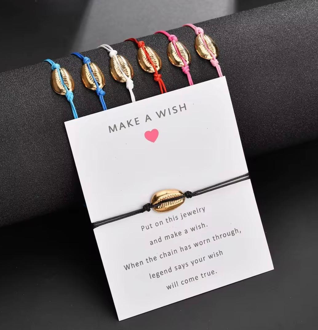 Make a Wish Shell Bracelet