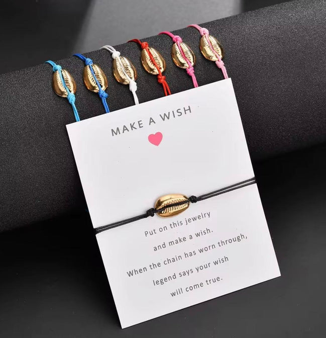Make a Wish Shell Bracelet
