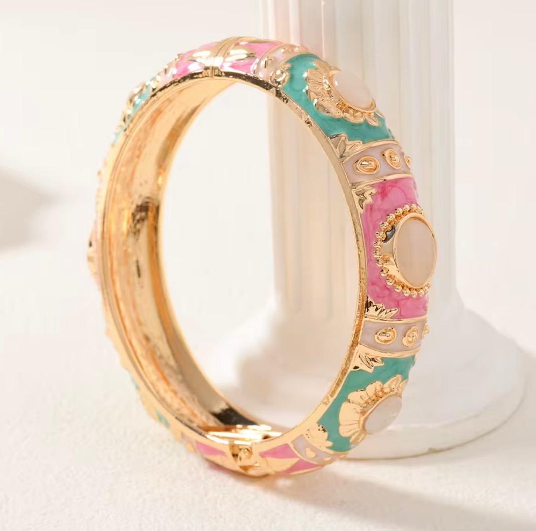 Cloissone Enamel Indian Bracelet