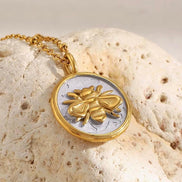 Bee Charm Gold Chain Necklace