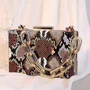 Snake Pattern Handbag & Clutch