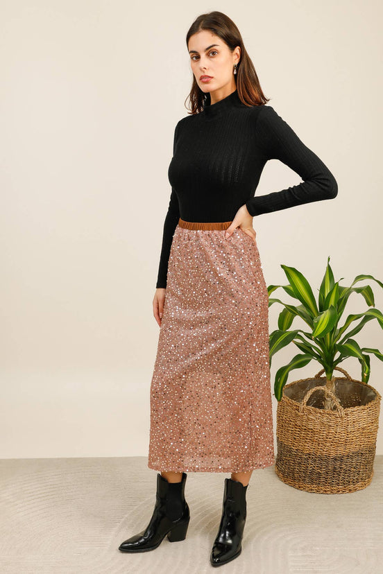 Sequin Golden Skirt