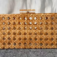 Straw Acrylic Clutch