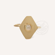 Natural Stone Flat Ring