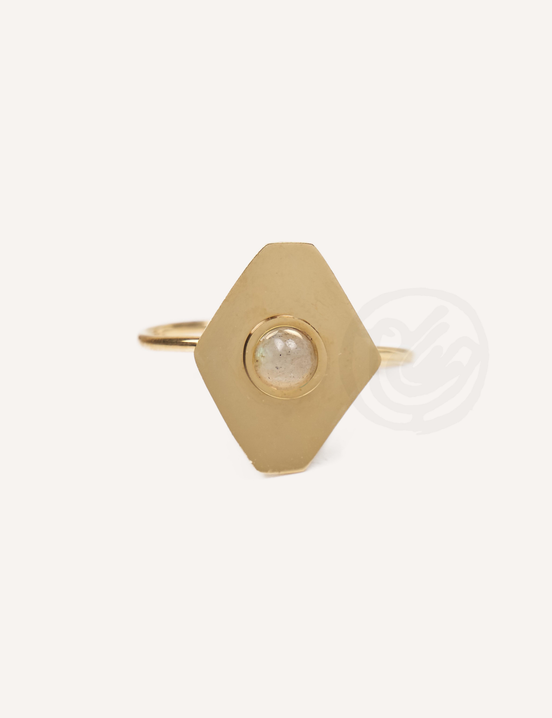 Natural Stone Flat Ring