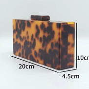 Tortoiseshell Acrylic Clutch