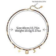 Natural Stone Beaded Necklace