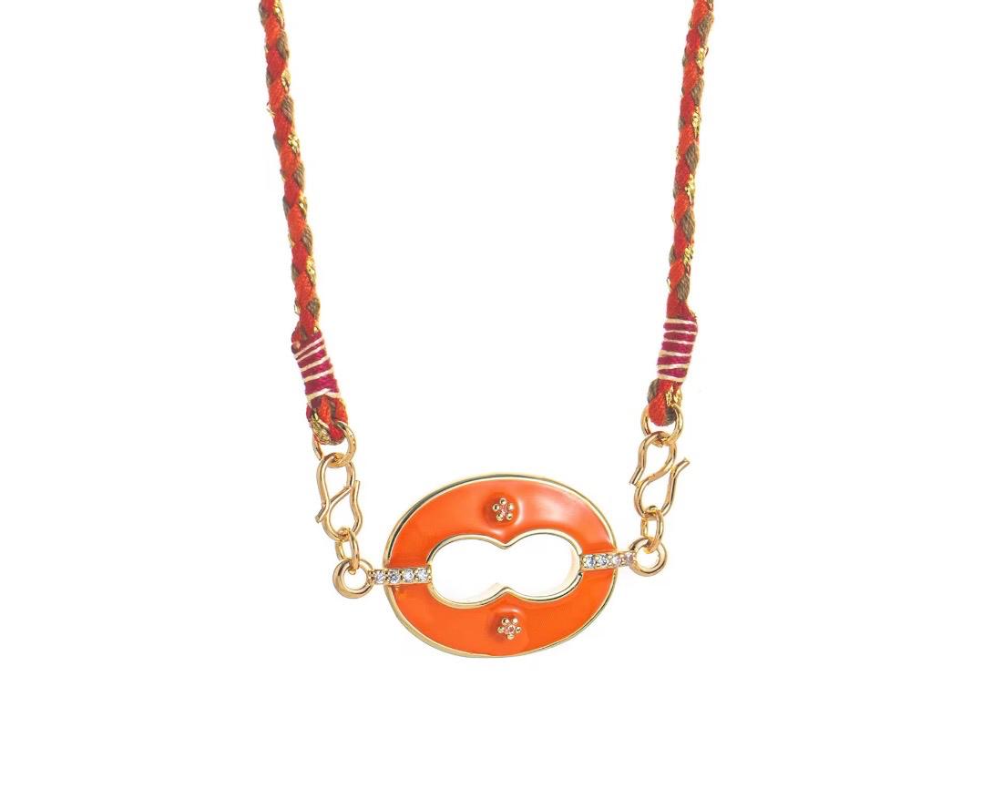 Lip Enamel Necklace