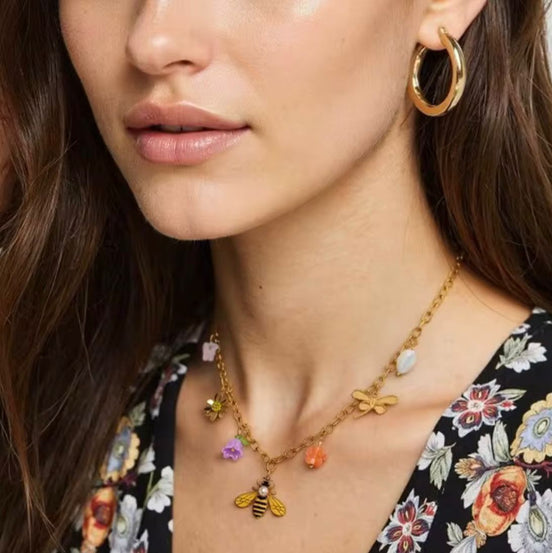 Bee Charm Gold Chain