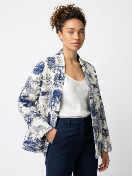 Jungle Print Quilted Jacket