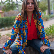 Blue Ikat Blazer