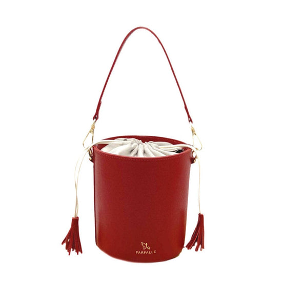 Genuine Leather Bucket Bag