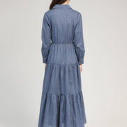 Indigo Blois Long Dress