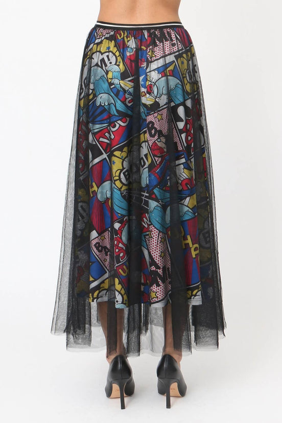 Pop Art Patterned Skirt