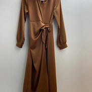 Satin Wrap Dress