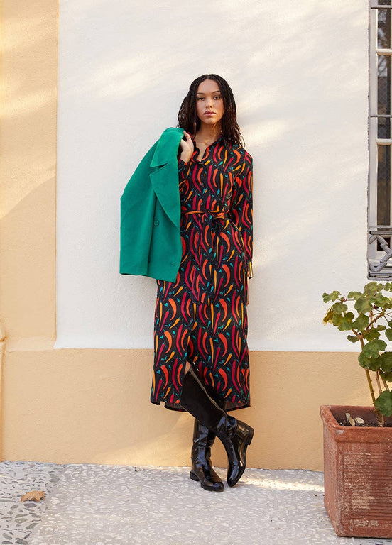 Long Hot Chilly Dress