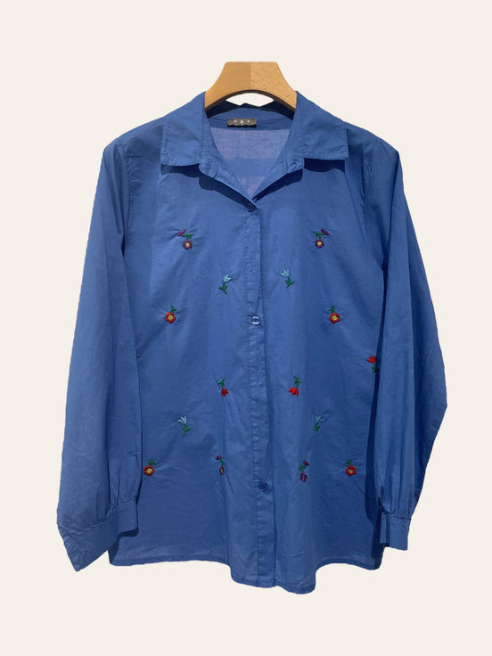 Embroidered Floral Shirt