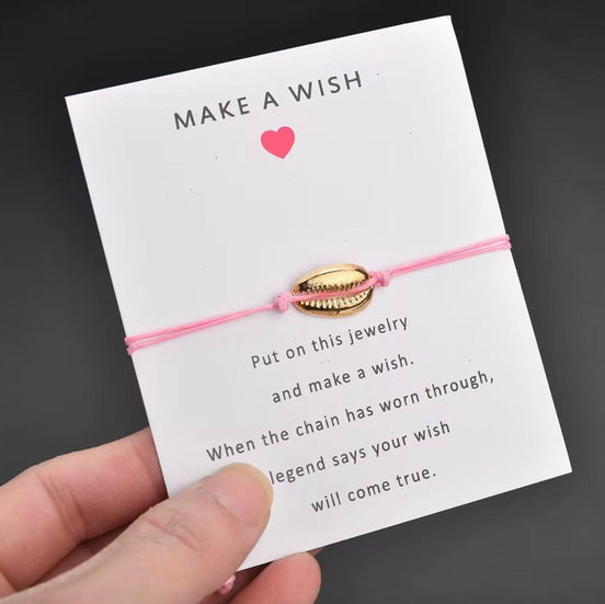 Make a Wish Shell Bracelet