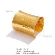 Plated Wide Bracelet
