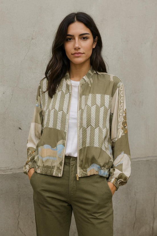 Horse Print Light Jacket
